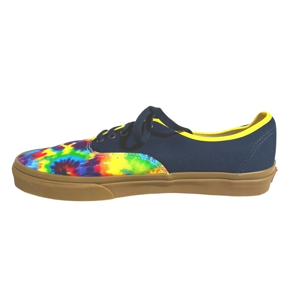VANS • Authentic Custom Tie Dye Sneakers Hippie Festival Bohemian Vibrant Shoes - Picture 4 of 8